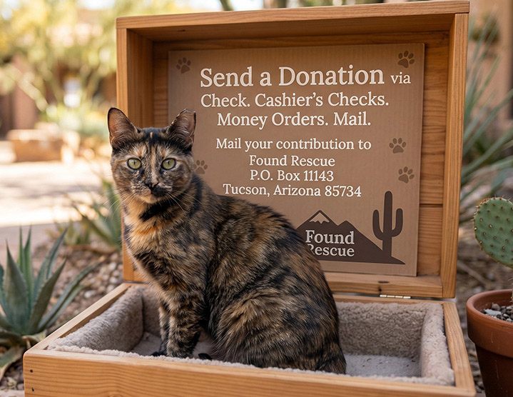 Send us a donation via Check.
